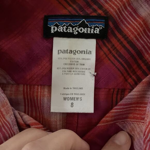 Women's Pearl-Snap Western Patagonia Top Cowgirl Size 8 - Picture 3 of 7